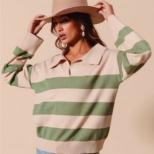 So Me Striped Polo Top